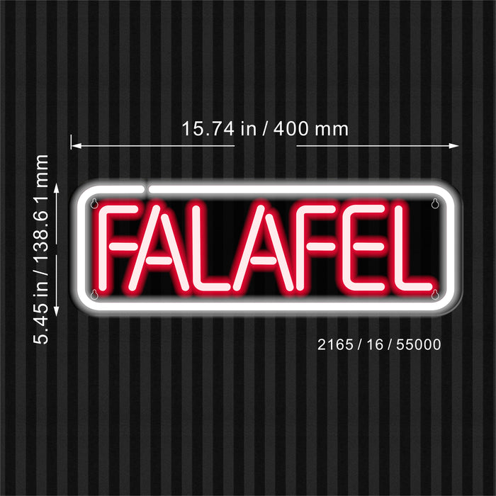 16" Falafel Flex Silicone LED Sign (Neon-Style, LED Technology) - Way Up Gifts
