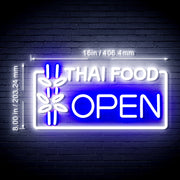 Open Restaurant Thai Food Flex Silicone LED Sign (Neon-Style, LED Technology) - LED Gift Works