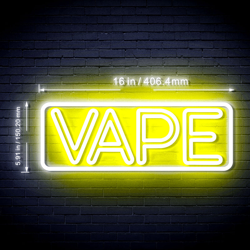 16" Vape Flex Silicone LED Sign (Neon-Style, LED Technology) - LED Gift Works