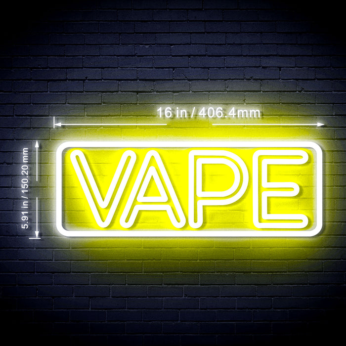 16" Vape Flex Silicone LED Sign (Neon-Style, LED Technology) - Way Up Gifts