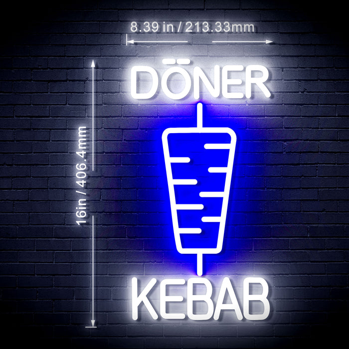 Doner Kebab Flex Silicone LED Sign (Neon-Style, LED Technology) - Way Up Gifts