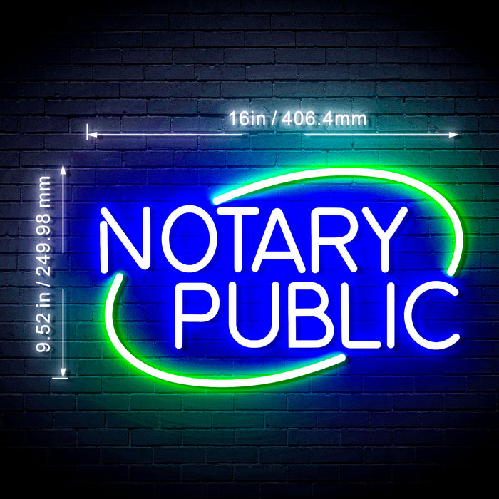 Notary Public Flex Silicone LED Sign (Neon-Style, LED Technology) - Way Up Gifts