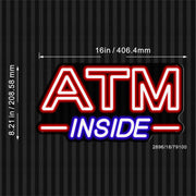 ATM Inside Flex Silicone LED Sign (Neon-Style, LED Technology) - LED Gift Works