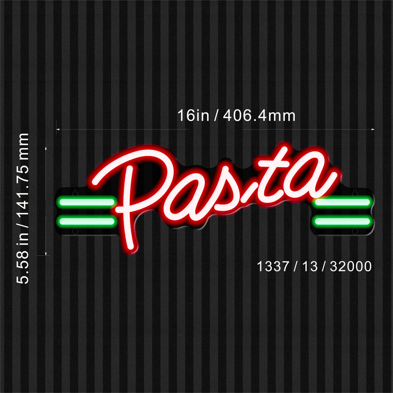 Italian Food Pasta Flex Silicone LED Sign (Neon-Style, LED Technology) - LED Gift Works