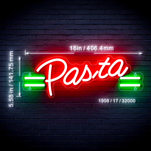 Italian Food Pasta Flex Silicone LED Sign (Neon-Style, LED Technology) - Way Up Gifts