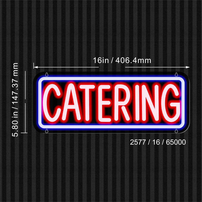 Catering Flex Silicone LED Sign (Neon-Style, LED Technology) - LED Gift Works