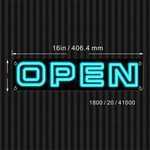 Modern Store Open Sign Flex Silicone LED Sign (Neon-Style, LED Technology) | LED Business Window Sign - LED Gift Works