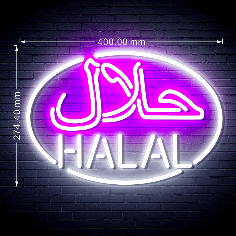Arabic Restaurant Halal Food Flex Silicone LED Sign (Neon-Style, LED Technology) - LED Gift Works