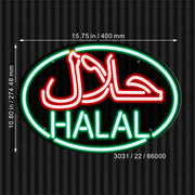 Arabic Restaurant Halal Food Flex Silicone LED Sign (Neon-Style, LED Technology) - LED Gift Works