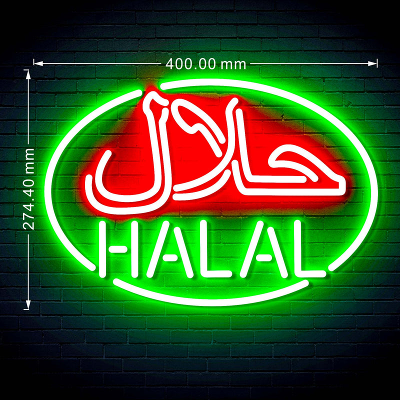 Arabic Restaurant Halal Food Flex Silicone LED Sign (Neon-Style, LED Technology) - LED Gift Works