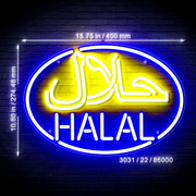 Arabic Restaurant Halal Food Flex Silicone LED Sign (Neon-Style, LED Technology) - LED Gift Works