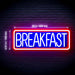 Diner Breakfast Ultra-Bright LED Sign with Remote (Neon-Style, LED Technology) - Way Up Gifts