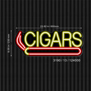 Cigars Ultra-Bright LED Sign with Remote (Neon-Style, LED Technology) - LED Gift Works
