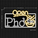 Open Pho Vietnam Noodles Ultra-Bright LED Sign with Remote (Neon-Style, LED Technology) - Way Up Gifts