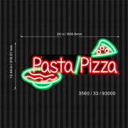 Pasta Pizza Ultra-Bright LED Sign with Remote (Neon-Style, LED Technology) - LED Gift Works