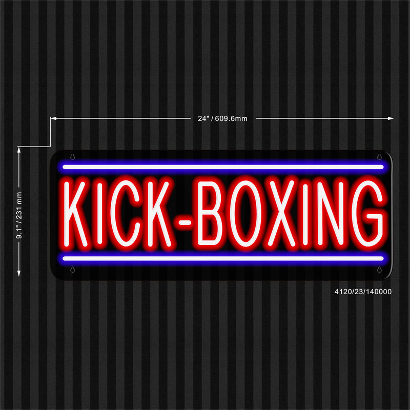 Kick-Boxing Ultra-Bright LED Sign with Remote (Neon-Style, LED Technology) - LED Gift Works