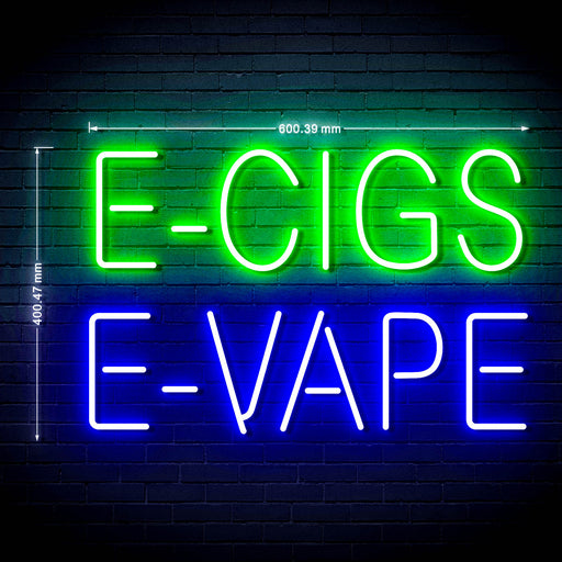 Vape Shop Vaporizers E-Cigs E-Vape Ultra-Bright LED Sign with Remote (Neon-Style, LED Technology) - Way Up Gifts