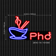 Vietnamese Noodles Pho Ultra-Bright LED Sign with Remote (Neon-Style, LED Technology) - LED Gift Works