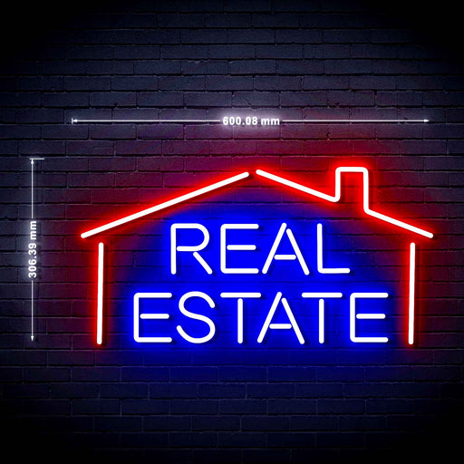 Real Estate Ultra-Bright LED Sign with Remote (Neon-Style, LED Technology) - LED Gift Works