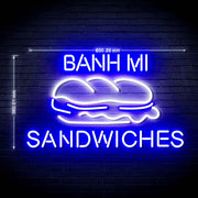 Vietnamese Banh Mi Sandwiches Ultra-Bright LED Sign with Remote (Neon-Style, LED Technology) - LED Gift Works