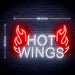 Chicken Hot Wings Ultra-Bright LED Sign with Remote (Neon-Style, LED Technology) - Way Up Gifts