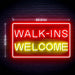 Walk Ins Welcome Ultra-Bright LED Sign with Remote (Neon-Style, LED Technology) - Way Up Gifts