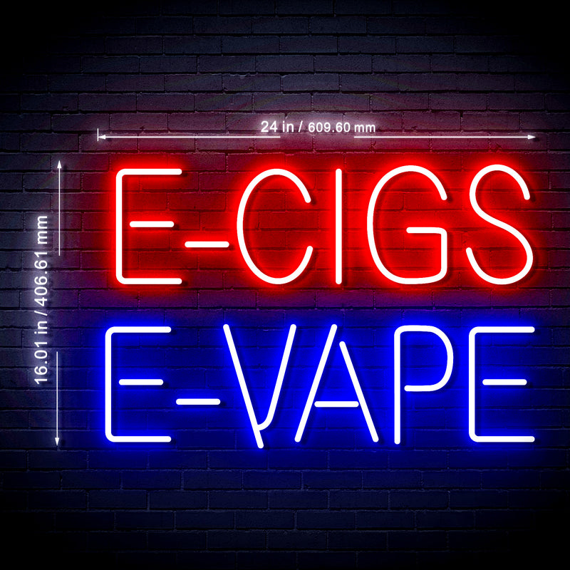 Vape Shop Vaporizers E-Cigs E-Vape Ultra-Bright LED Sign with Remote (Neon-Style, LED Technology) - LED Gift Works