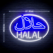 Arabic Restaurant Halal Food Ultra-Bright LED Sign with Remote (Neon-Style, LED Technology) - LED Gift Works