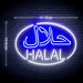 Arabic Restaurant Halal Food Ultra-Bright LED Sign with Remote (Neon-Style, LED Technology) - Way Up Gifts