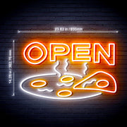 Pizza Open Ultra-Bright LED Sign with Remote (Neon-Style, LED Technology) - LED Gift Works