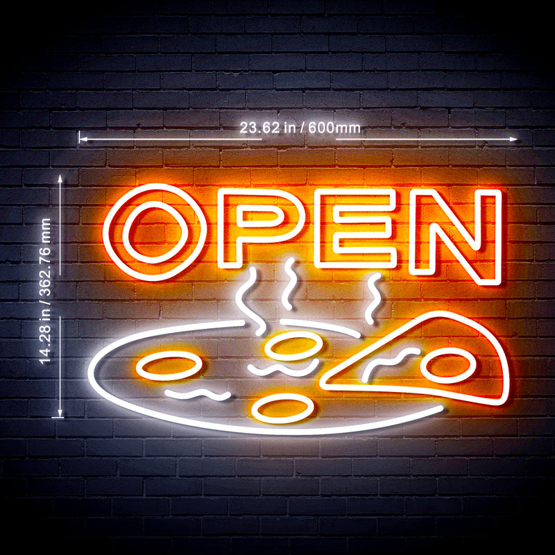 Pizza Open Ultra-Bright LED Sign with Remote (Neon-Style, LED Technology) - LED Gift Works