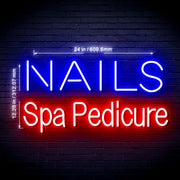 Nails Spa Pedicure Ultra-Bright LED Sign with Remote (Neon-Style, LED Technology) - LED Gift Works