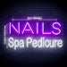 Nails Spa Pedicure Ultra-Bright LED Sign with Remote (Neon-Style, LED Technology) - Way Up Gifts