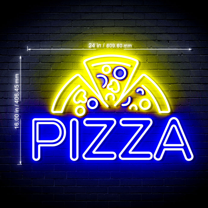 Pizza Ultra-Bright LED Sign with Remote (Neon-Style, LED Technology) - Way Up Gifts