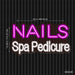 Nails Spa Pedicure Ultra-Bright LED Sign with Remote (Neon-Style, LED Technology) - Way Up Gifts