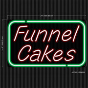 Funnel Cakes Ultra-Bright LED Sign with Remote (Neon-Style, LED Technology) - LED Gift Works