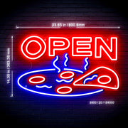 Pizza Open Ultra-Bright LED Sign with Remote (Neon-Style, LED Technology) - LED Gift Works