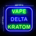 Vape Delta Kratom Ultra-Bright LED Sign with Remote (Neon-Style, LED Technology) - Way Up Gifts