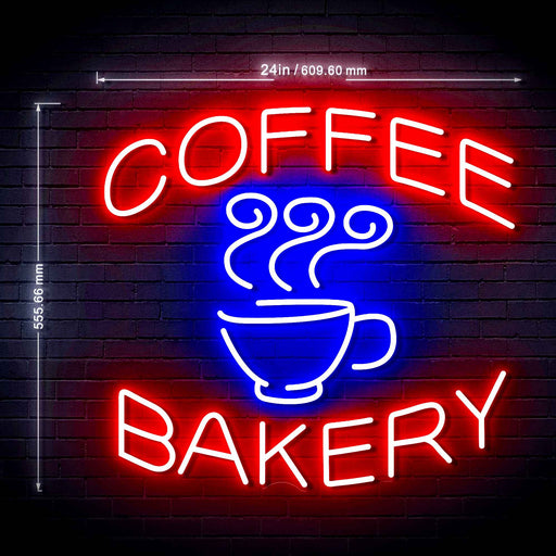 Coffee Bakery Shop Ultra-Bright LED Sign with Remote (Neon-Style, LED Technology) - LED Gift Works
