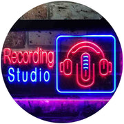 Headphones Recording Studio LED Light Sign - LED Gift Works