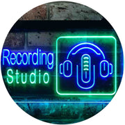 Headphones Recording Studio LED Light Sign - LED Gift Works