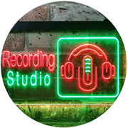 Headphones Recording Studio LED Light Sign - LED Gift Works