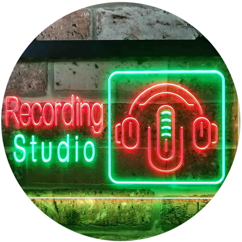 Headphones Recording Studio LED Light Sign - LED Gift Works