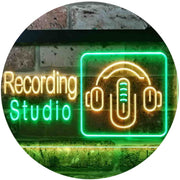 Headphones Recording Studio LED Light Sign - LED Gift Works