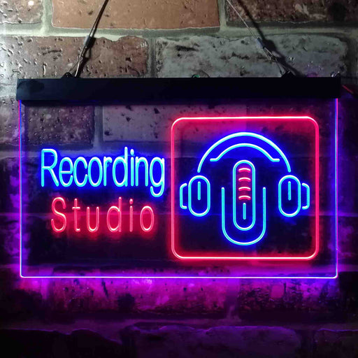 Headphones Recording Studio LED Light Sign - Way Up Gifts