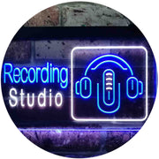 Headphones Recording Studio LED Light Sign - LED Gift Works