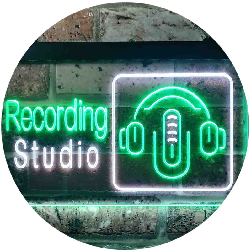 Headphones Recording Studio LED Light Sign - LED Gift Works