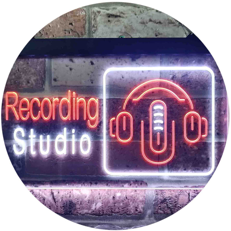 Headphones Recording Studio LED Light Sign - LED Gift Works