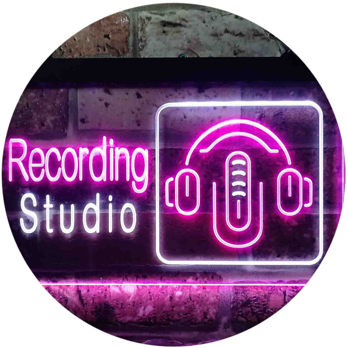 Headphones Recording Studio LED Light Sign - Way Up Gifts