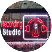 Headphones Recording Studio LED Light Sign - LED Gift Works